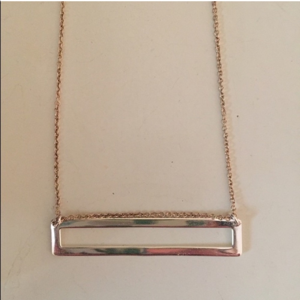 panache silver bar necklace